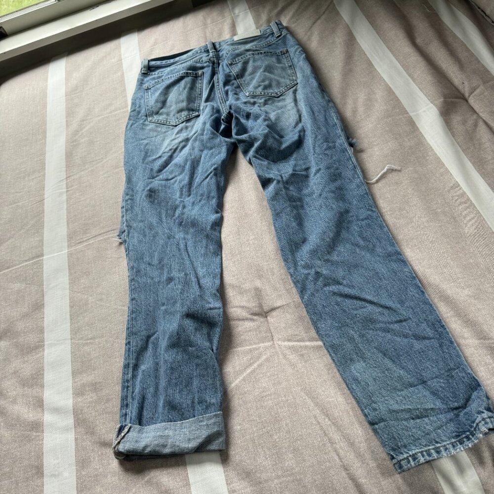 Like New Pistola Medium Denim Distressed Jeans Sz 25 - Picture 5 of 6